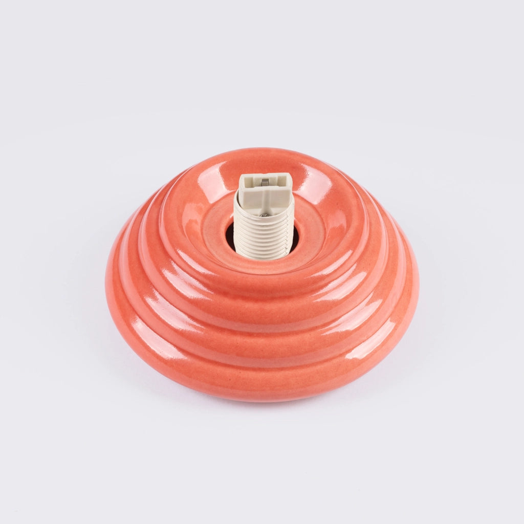 Plafoniera bagno sfera vetro opale pesca ceramica G9 8W