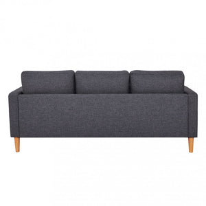 Divano 3 Posti Ramsey 180x73x82 h cm in Tessuto Grigio scuro