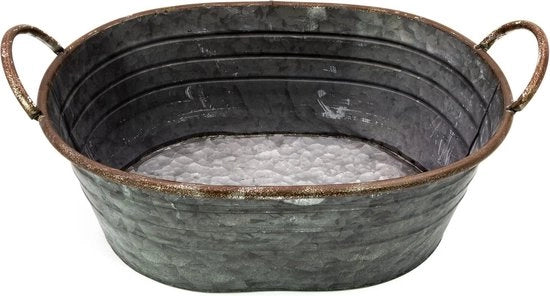 Scatola di ghisa per decorazione di giardino - vaso per piante all'aperto - decorazione di matrimonio - grande vaso per fiori (44 cm)