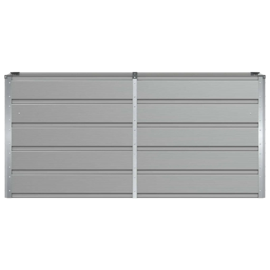 Fioriera | Cassetta per fiori | Vaso Grigio chiaro 160 x 40 x 75 cm Acciaio