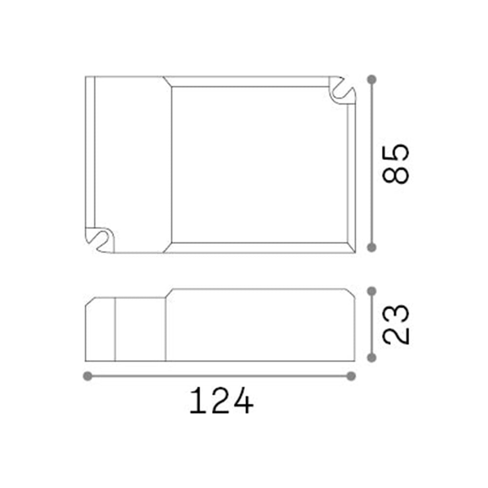 Driver 1-10V Fly Materie Plastiche 60W 1400Ma