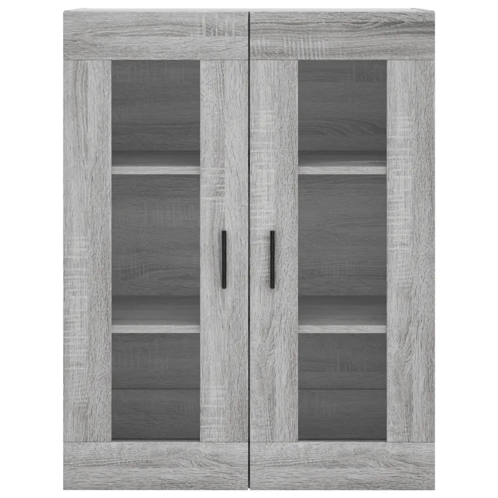 Credenza Grigio Sonoma 69,5x34x180 cm in Legno Multistrato 3198743