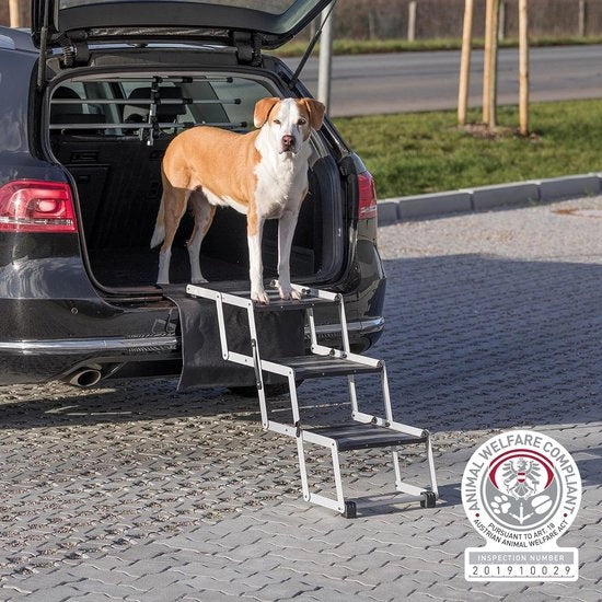Scale a ridotta a 3 stadi, materiale aluminium/kunststof/TPR, larghezza 37 cm/altezza fino a 57 cm/DE