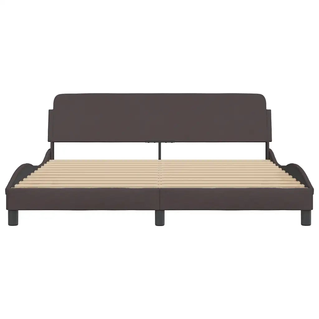 Giroletto Dover Marrone Scuro 180x200 cm Tessuto 373228