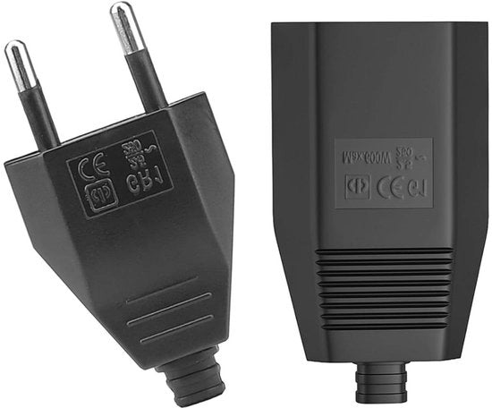 2 pezzi di cavo e connettore Europlat in nero per 250V 25A stekker Schuko europeo