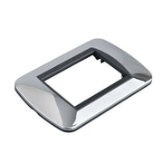 Placca Plastica Ovale MBL 3M Cromato Lucido Compatibile Bticino Living BLN88313
