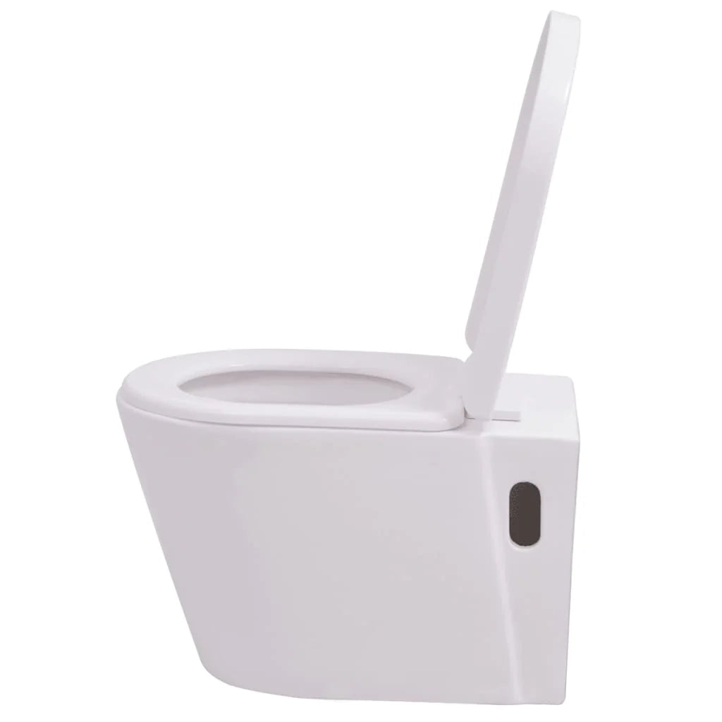 WC sospeso con cassetta di scarico a incasso tazza in ceramica colore bianco 02_0003566