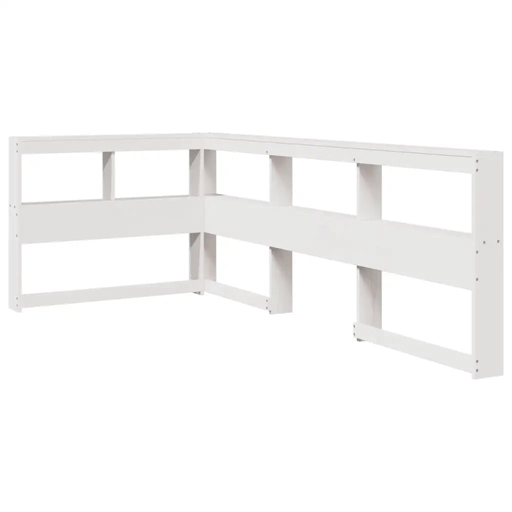 Letto con Libreria senza Materasso-Struttura Letto con contenitore 75x190 cm in Legno Pino 233718