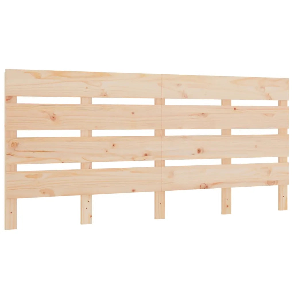 Testiera per Letto 200x3x80 cm in Legno Massello di Pino