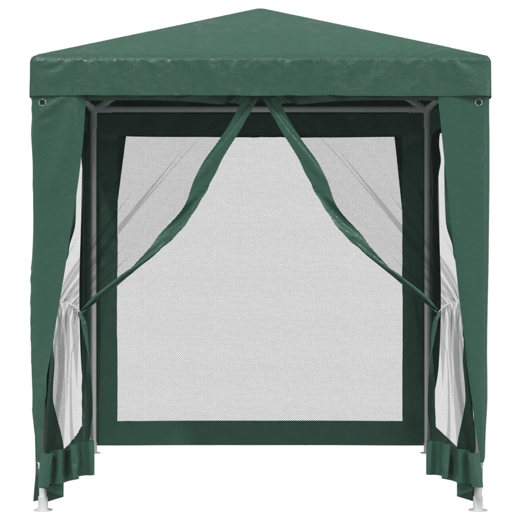 Tenda per Feste con 4 Pareti Laterali in Rete Verde 2x2 m HDPE 319218