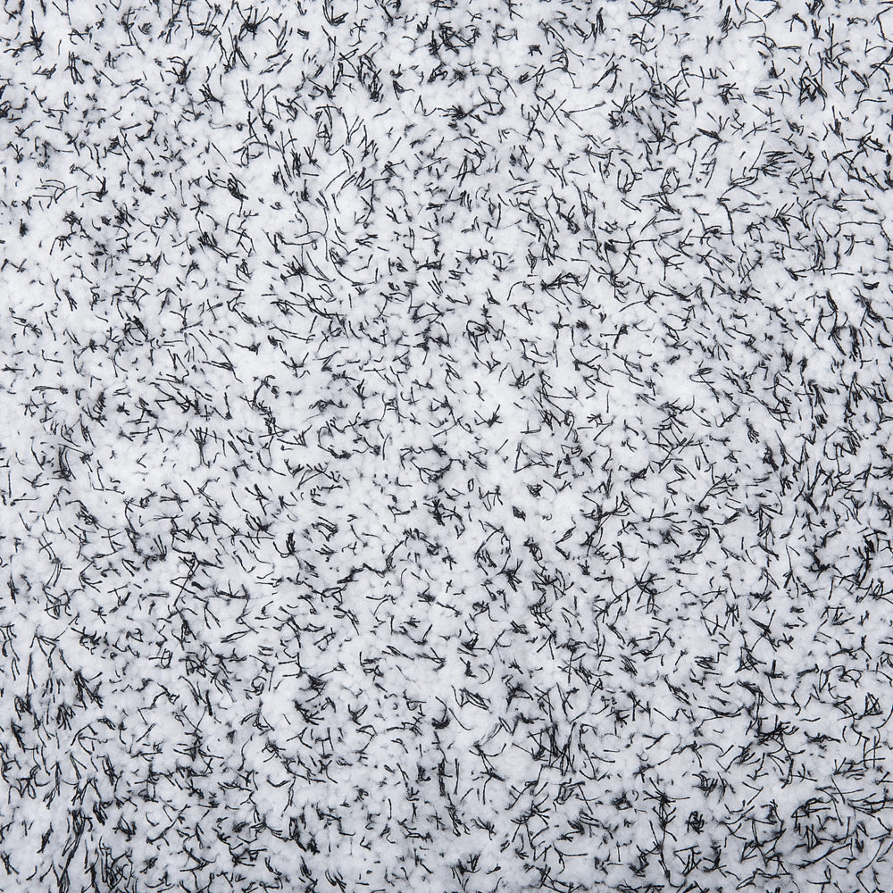 Tappeto shaggy grigio melange 140 cm moderno tappeto rotondo trapuntato a pelo lungo