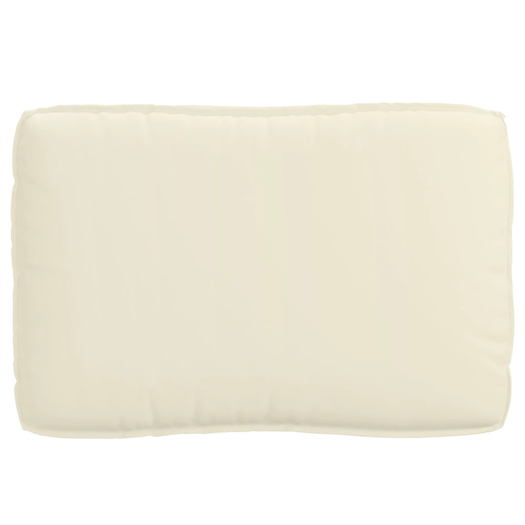 Cuscino per pallet da seduta crema 120x80x12 cm in tessuto Oxford