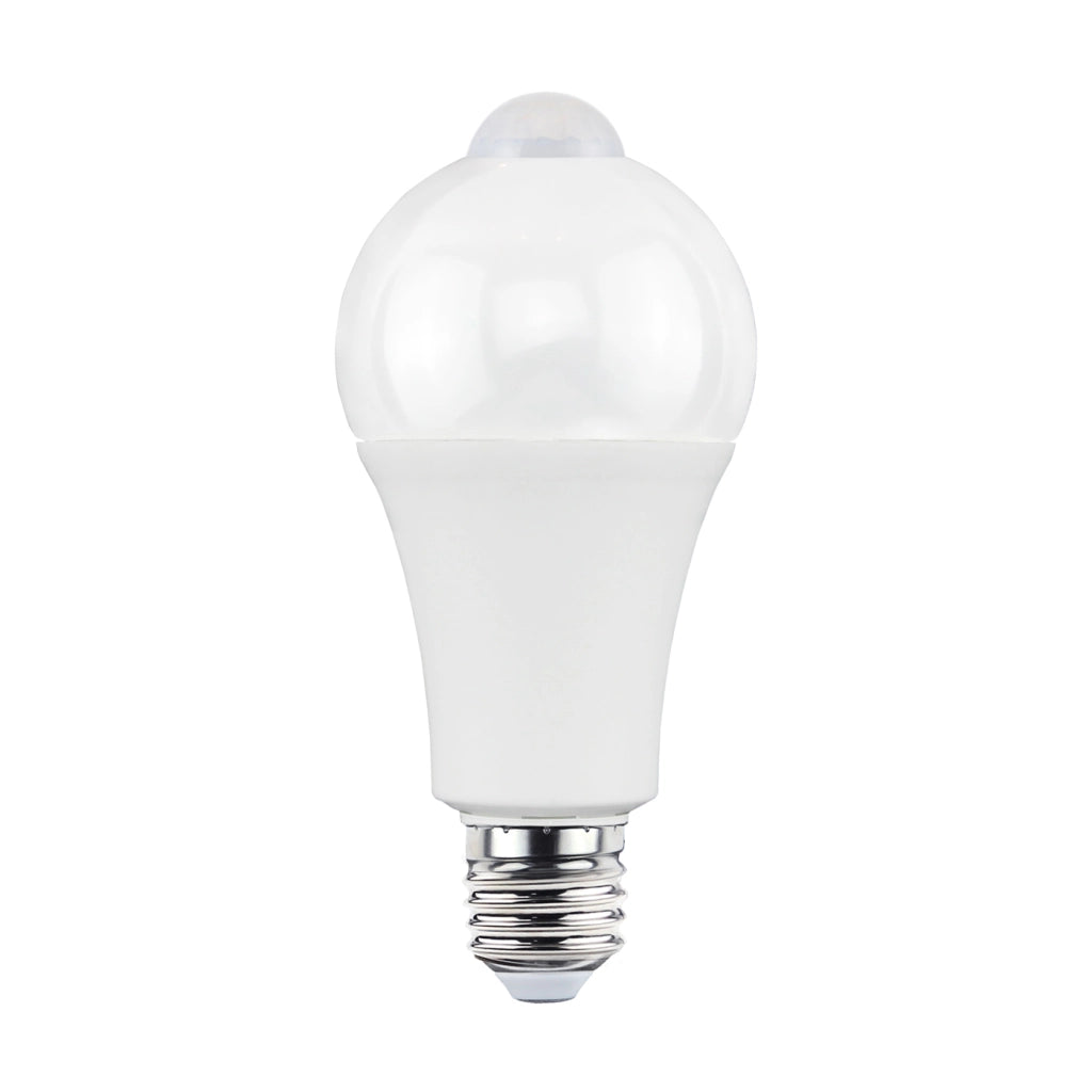 Alcapower Lampadina LED Classica E27 10W 900lm 4000K con Sensore di Movimento PIR e Luce Integrato, Efficienza Energetica Classe F, Ideale Interni