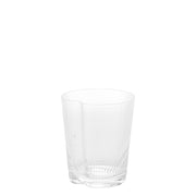 Handy Tumbler Set da 6 Bicchieri in Vetro Soffiato Trasparente Decorato con Solchi Verticali Ergonomici e Impilabili per Uso Quotidiano Casa