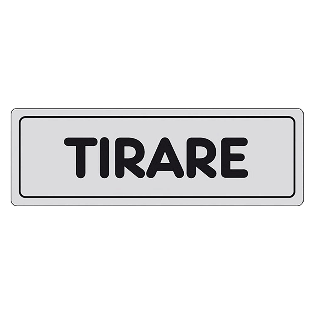 ETICHETTA SEGNALETICA TIRARE porta- 10 pezzi  - EUROSIGNALS