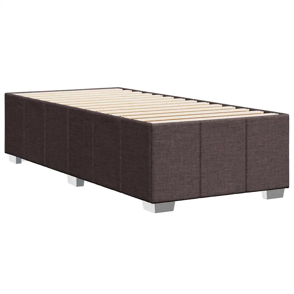 Giroletto senza Materasso Marrone Scuro 100x200 cm Tessuto 3284814