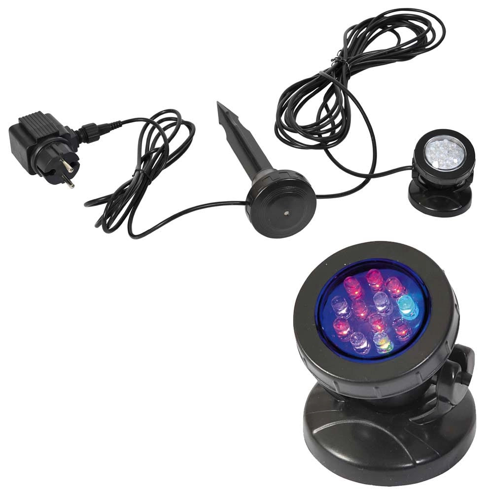 Set laghetto da giardino da 120 lt + pompa per laghetto vx800 + faretto a led sommergibile laghetto magic
