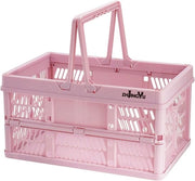 Cestino di plastica pieghevole da 19 litri 38 x 25 x 20 cm adatto per cucina, bagno, ufficio, camera da letto, classe, armadio, cassetto (Rosso)