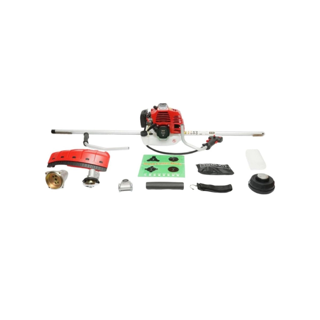 Decespugliatore professionale a benzina Standard 3HP, 2T 52cc, velocità 7500rpm, disco 3T, tamburo portafilo, kit accessori incluso THOR