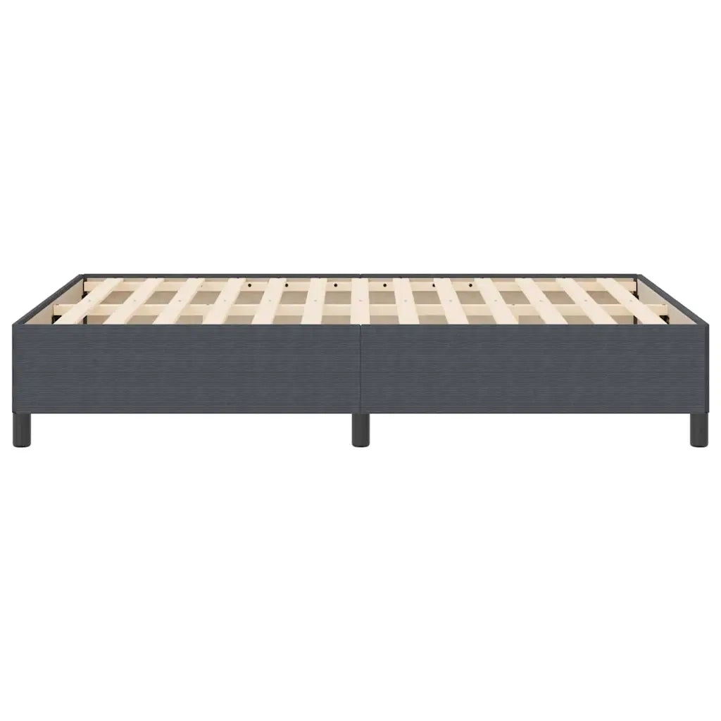 Letto a molle Grigio Scuro 140 x 200 cm Tessuto in Cords 42006973