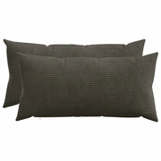 Federa 2 pcs HEERLEN Antracite 40 x 70 cm corduroy 909543