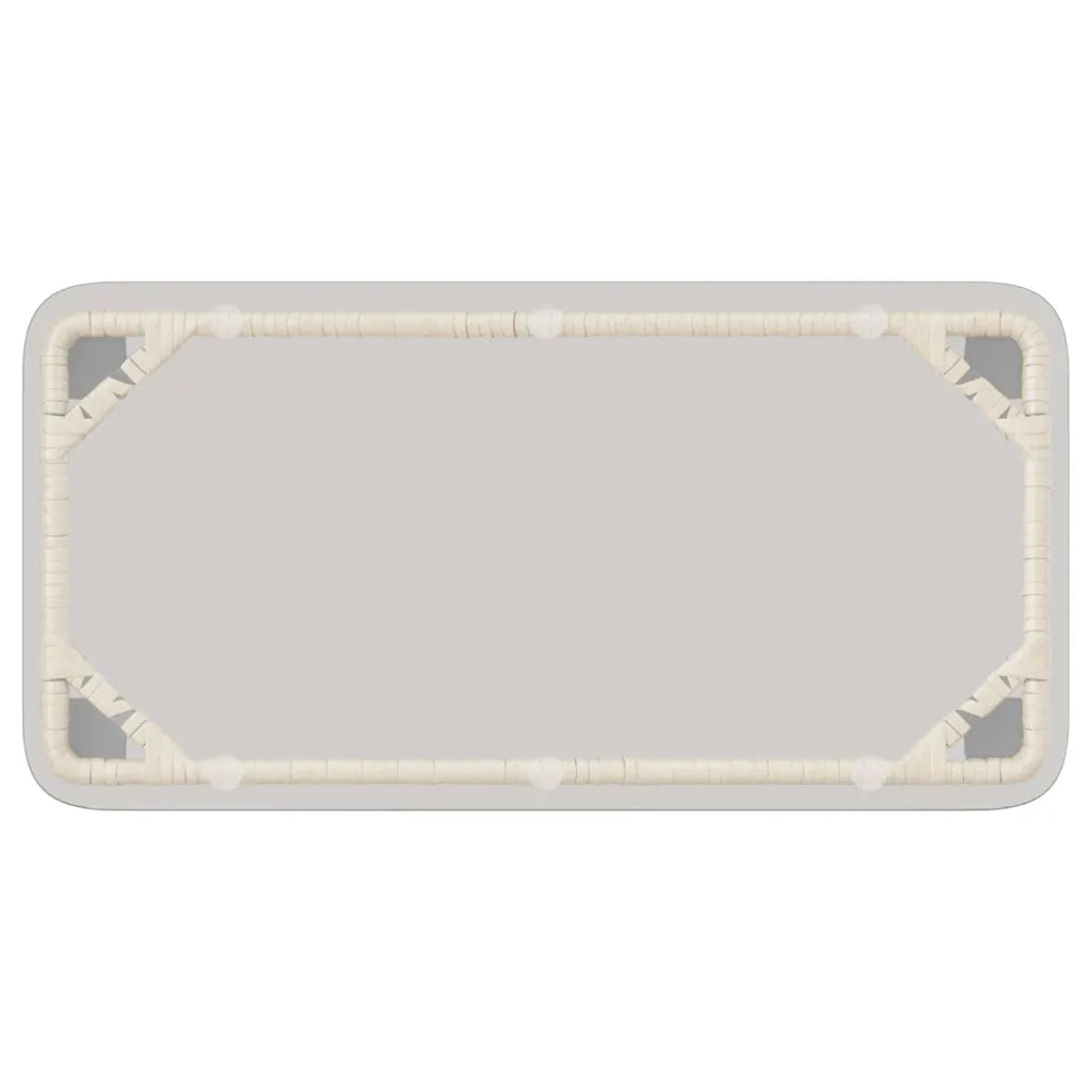 Tavolo da Giardino Naturale 80 x 40 x 45 cm polyrattan 42010365