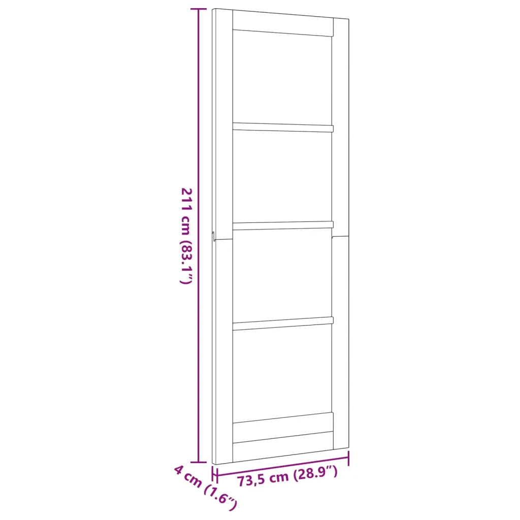 Porta Interna Bianco 73,5 x 211 cm Legno compensato