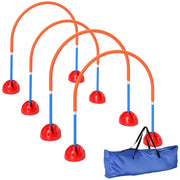 Attrezzo Agility per Cani 4 Porte ¨C Xylo ¨C Larghezza Regolabile con Borsa Trasporto Blu