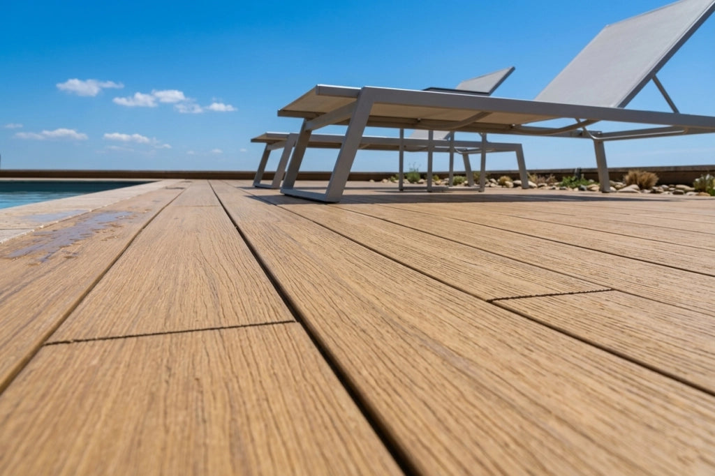 Profilo Decking Zeus Wpc 2,5X14X220 Cm Colore Ipe-Teak