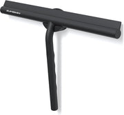 Trekker per doccia - piastrelle da bagno - specchi - finestre - supporto magnetico - senza perforazione - adesivo - design moderno - elegante - 33 cm nero - pulizia incontaminata