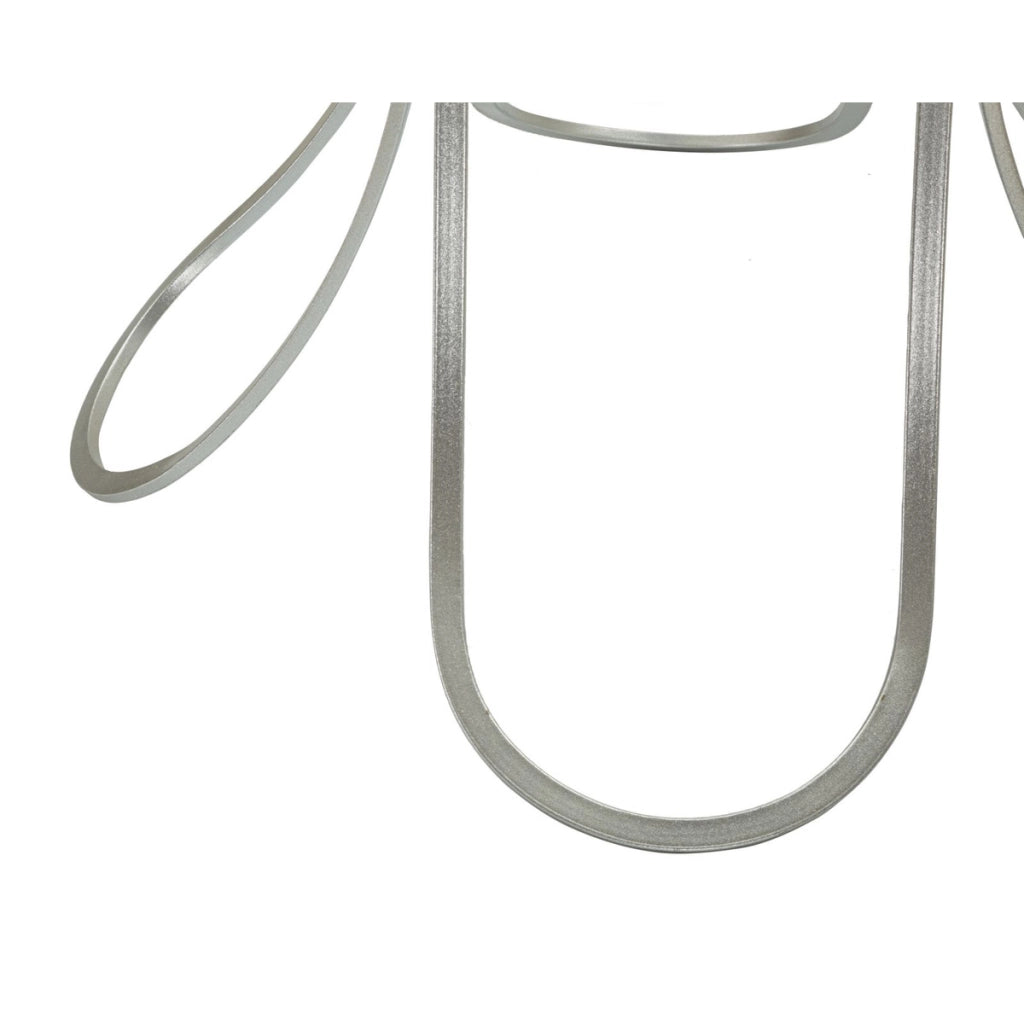 Tavolino VKH564, Argento, Metallo, 56x56x68 cm