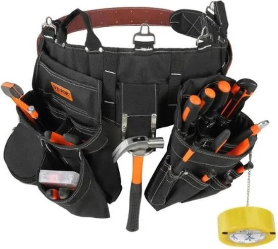 Cinturone multifunzionale per attrezzi - 32 tasche - portatutto - contenitore di stoccaggio.