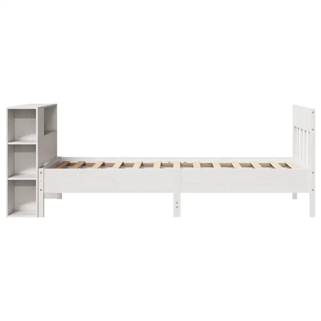 vidaXL Letto con Libreria senza Materasso 75x190 cm in Legno Pino