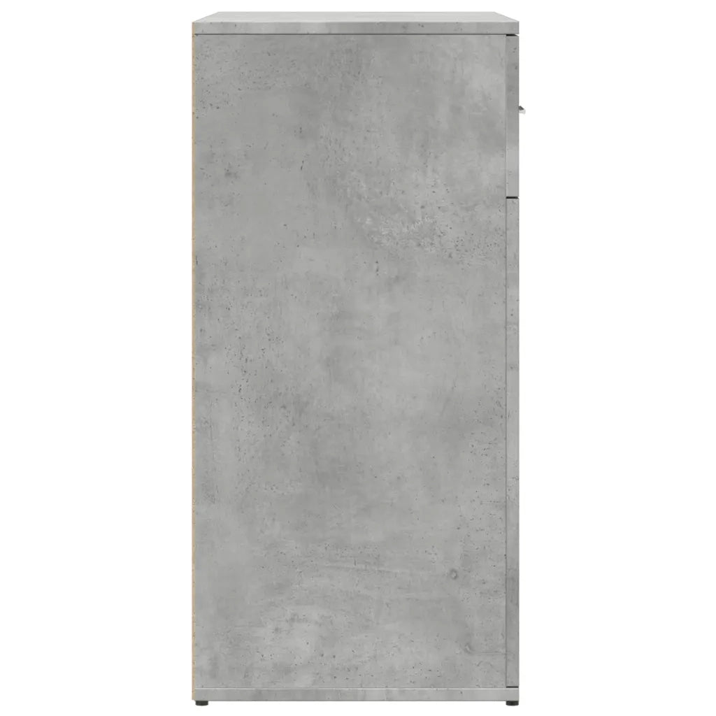 Credenza Grigio Cemento 79x38x80 cm in Legno Multistrato