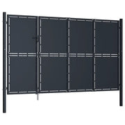 Cancello da Giardino in Acciaio 350x200 cm Antracite 144540