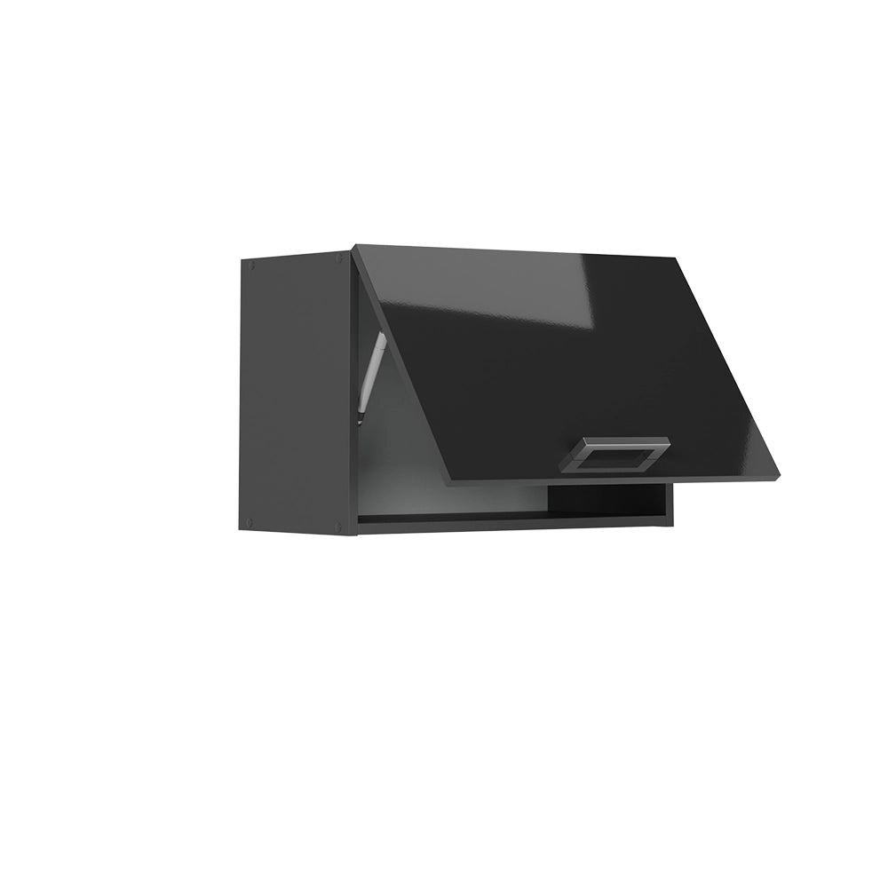 Pensile da cucina R-Line Antracite lucido/Antracite 60 cm Piatto Vicco