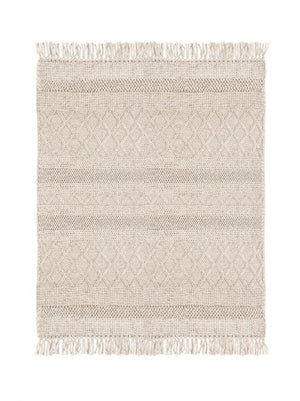 Tappeto 140x200 cm Hiruni in Tessuto Beige