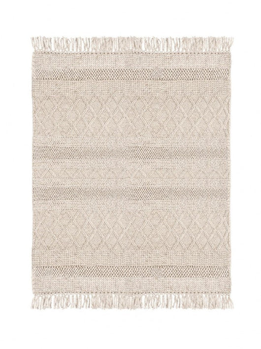 Tappeto 140x200 cm Hiruni in Tessuto Beige