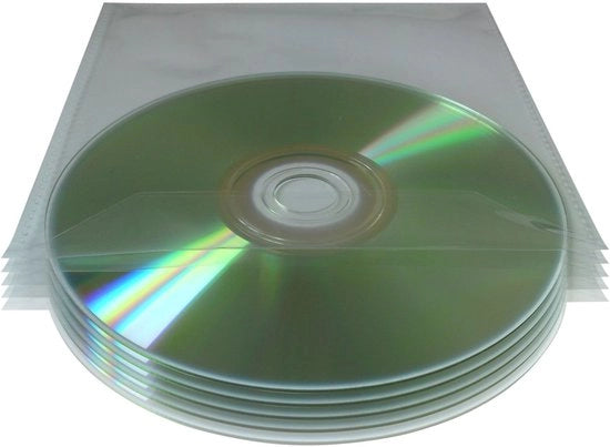 Tubetti per CD/DVD - 50x 80 micron - Transparenti - Resistenti allo shock - Stoffanti - Resistenti all'umidità - Protezione contro le abrasioni - Custodie per CD/DVD