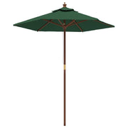 Ombrello | Parasolne da Giardino con Palo in Legno Verde 196x231 cm