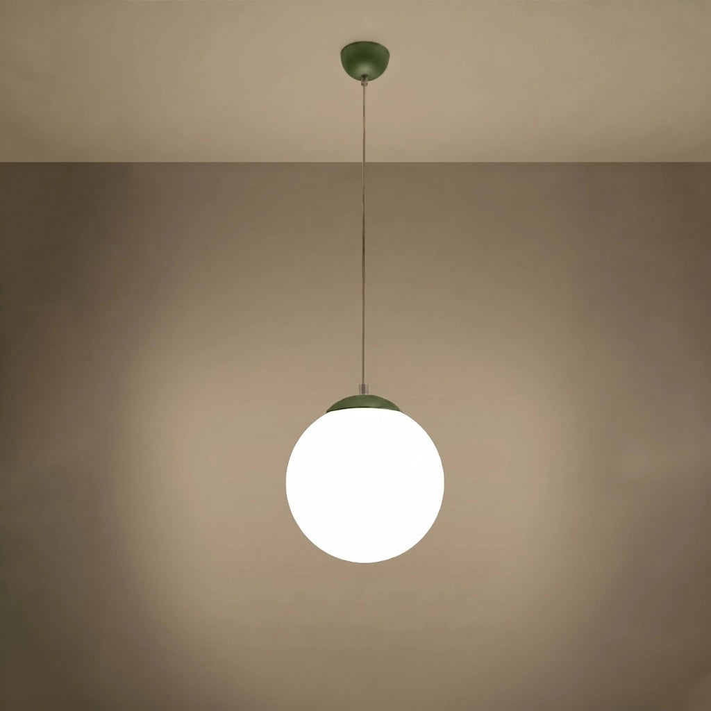 Lampada a sospensione UGO 30 verde oliva