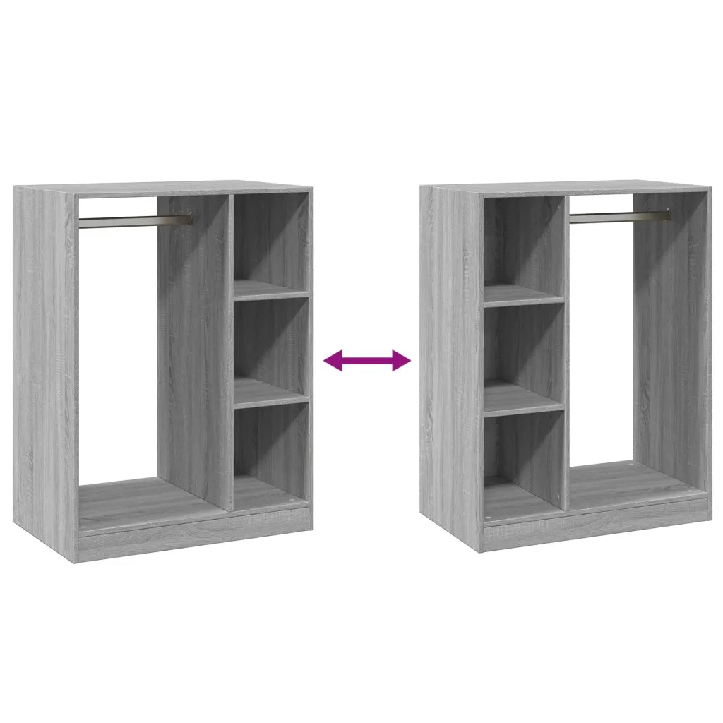 Armadio Grigio Sonoma 77x48x102 cm in Legno Multistrato 840812
