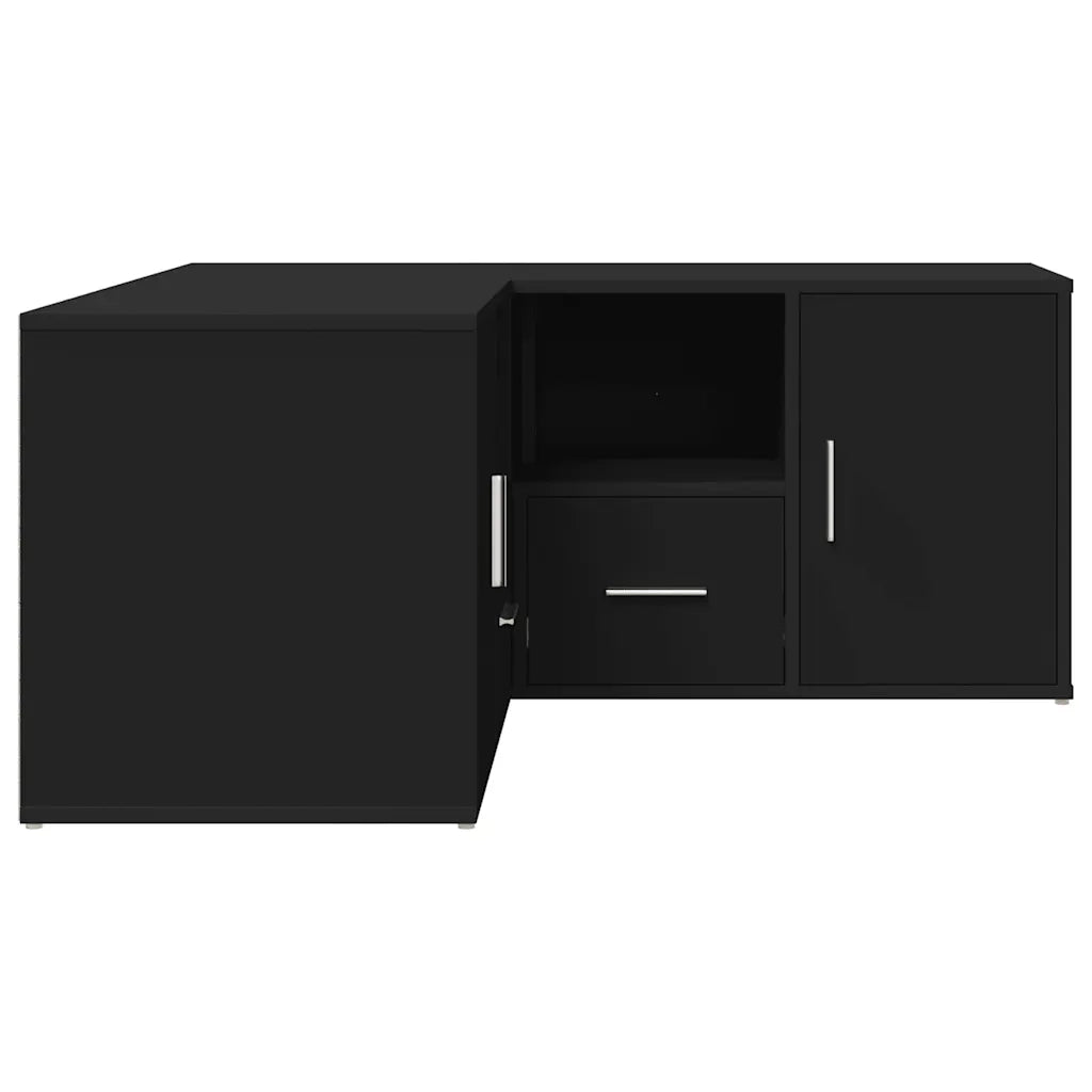 Mobile Angolare Nero 160x40x45 cm in Truciolato 3307820