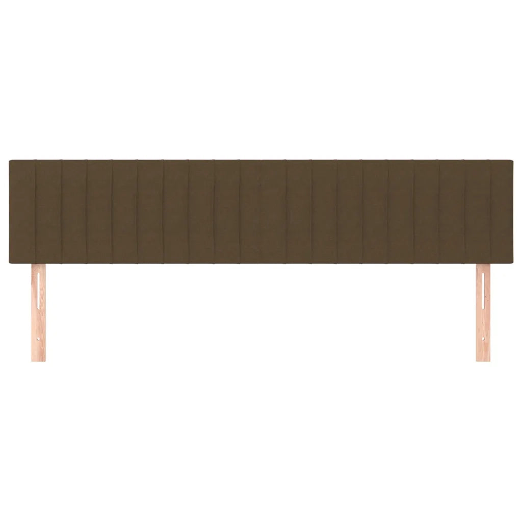 Testiera Marrone Scuro 160x5x78/88 cm in Tessuto 346259