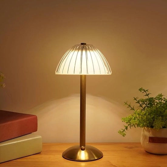 Lampada da Tavolo Ricaricabile - Senza Fili - Regolabile - Alta Qualità - Adatto per la Camera da Pranzo o la Camera da Letto