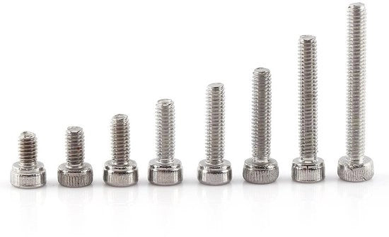 Viti A2 in acciaio inossidabile - viti a hex - materiali di fissaggio - assortimento - capociocco corto - resistente alla corrosione - accessori di fissaggio