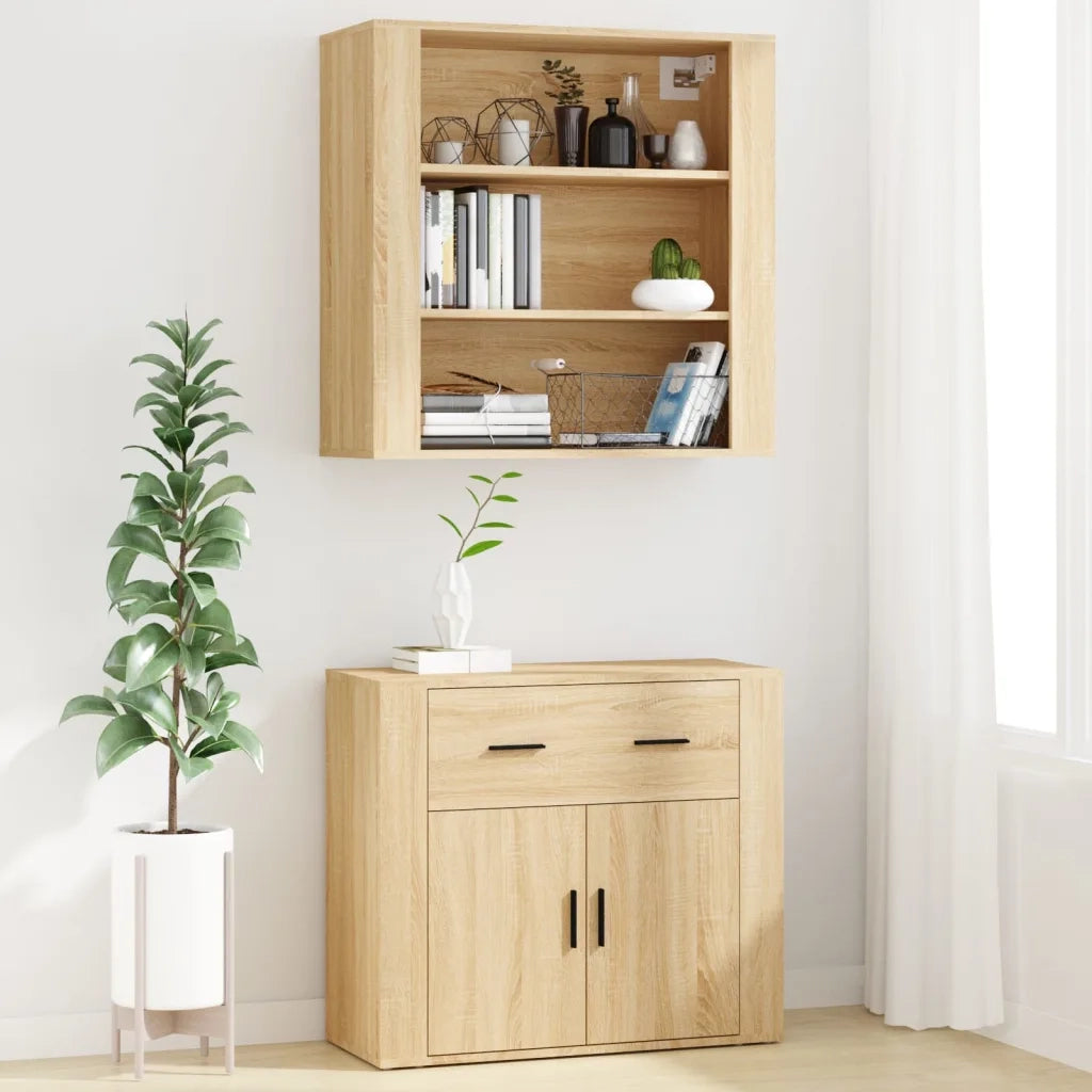 Credenza | Madia | Buffet da pranzo | Armadio da pranzo Rovere Sonoma in Legno Multistrato