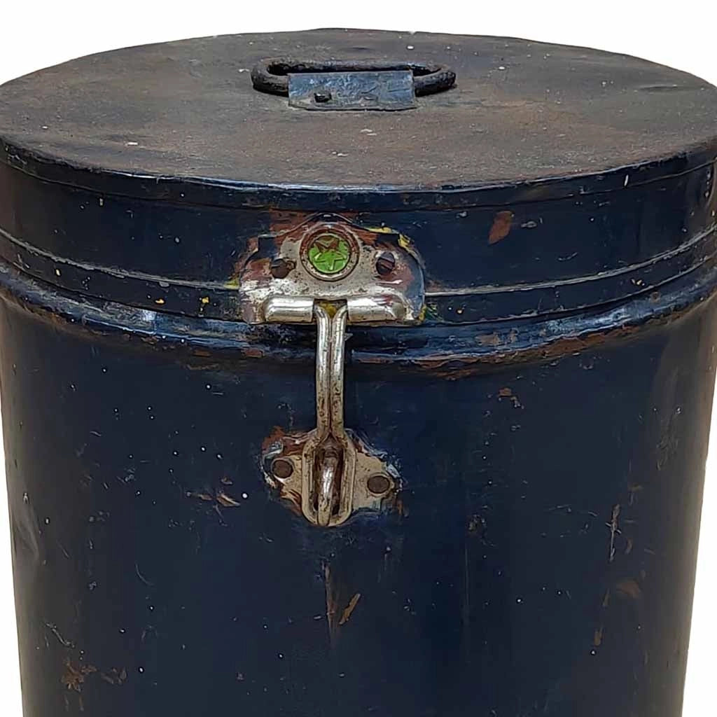 Baule in metallo artigianale 29x29x41h cm