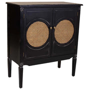 Mobile da ingresso in legno nero 80x38x90h