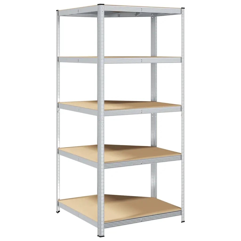 Mensola angolare Argento 90 x 90 x 198 cm Legno multistrato CFW7751382